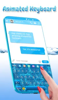 Summer Pool Live Wallpaper & Animated Keyboard Screen Shot 1