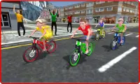 Kids Bicycle Rider Street Race Screen Shot 1