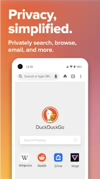 DuckDuckGo Privacy Browser Screen Shot 0
