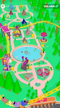 Sim Sim:Arcade idle Theme Park Screen Shot 1