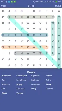 Simple Word Search Puzzle Game Screen Shot 3