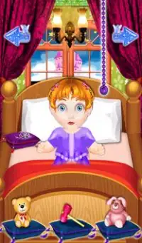नवजात शिशु राजकुमारी खेलों Screen Shot 5