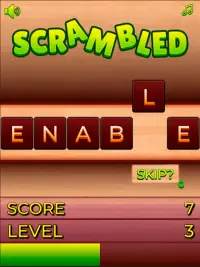 Scramble Words Game Kids offline Screen Shot 10
