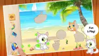 Cute Cats puzzles for kids Screen Shot 1