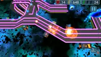 Tower Defense - Neon Defenders TD Sci Fi Games Screen Shot 2