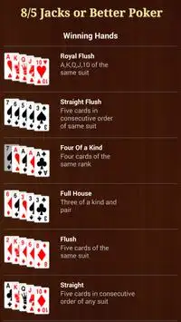 8/5 Jacks or Better Poker Screen Shot 4