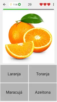 Frutas e legumes - Fotos-Quiz Screen Shot 3
