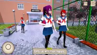 Permainan Gadis Anime: School Life Simulator Screen Shot 0