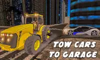 City Chained Tractor Towing – 3D Pull Heavy Buss Screen Shot 0