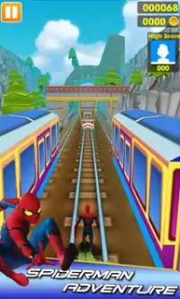 Subway Spider Surfers - Superheroes Game 3D Screen Shot 4