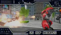 US Police Robot Transform –Futuristic War Sim Game Screen Shot 0