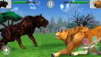 القط الكبير القتال محاكي 2018: غاضب الوحش البرية Screen Shot 2