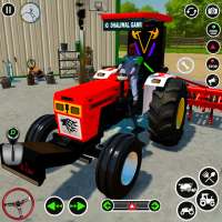 Modern landbouw tractor spel