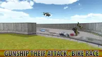 Gunship Thief Attack:Bike Race Screen Shot 0