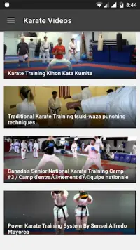 Karate Videos Screen Shot 2