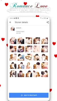 Couple Love Romance Sticker Packs : WAStickerApps Screen Shot 4