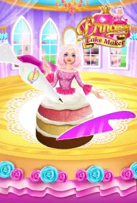 Rainbow Princess Cake Maker - Kids Cooking Games Screen Shot 1