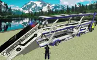 Police bus transporter simulator 3d Screen Shot 1