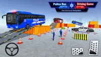 Police Bus Parking Games 3D -Bus Driving Simulator Screen Shot 0