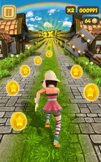 Королевская принцесса беги остров весело беги игра Screen Shot 0