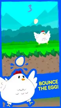 Chicken Valley: Run and Save the Bouncing Egg Screen Shot 0