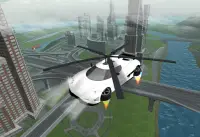 Flying Car Rescue-Flight Sim Screen Shot 1
