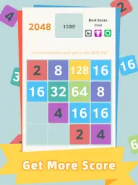 2048 - dünya çapında kavak oyu Screen Shot 12