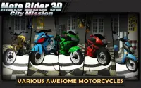 Moto Rider 3D: City Misi Screen Shot 3