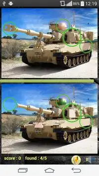 Znajdź różnicę Tank Screen Shot 4
