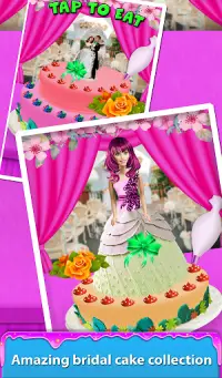 Bánh cưới Doll Maker! Bánh cưới cưới nấu ăn Screen Shot 7