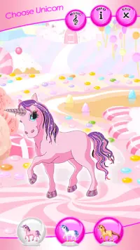 unicorn berdandan permainan Screen Shot 1