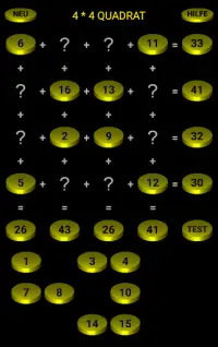 Logik Quadrat Zahlen Rätzel Screen Shot 2