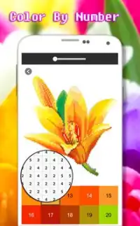 Colorear Arte De La Flor Por Número - Pixel Screen Shot 2