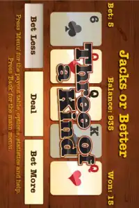 Wild West Video Poker Lite Screen Shot 1