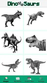 Color by Number Dinosaurs - Pixel art Screen Shot 6