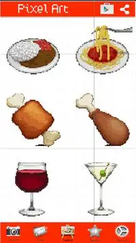 Food Color By Number Burger Pixel Art Screen Shot 4