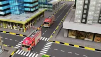 Fire Truck Driving Rescue Sim Screen Shot 1