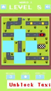 Unblock Taxi - Sliding Puzzle Screen Shot 1