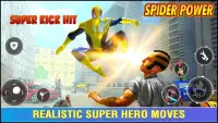 araña héroe poderoso luchando - superhéroe hombre Screen Shot 2