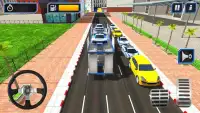 Polisi Robot Sepeda Truck Sim Screen Shot 1