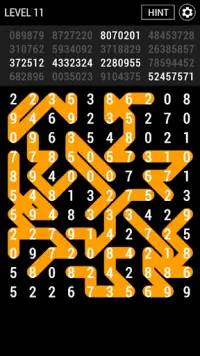 Number Search - Twisting Lines Screen Shot 1