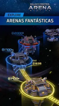 Batalhas PvP online de Controle da Galáxia: Arena Screen Shot 2
