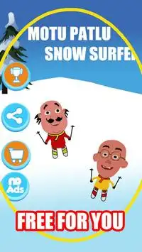 Motu Patlu Snow Surfer Screen Shot 0