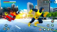 Light Speed Hero Rescue City : Flying Rope Hero 3d Screen Shot 0