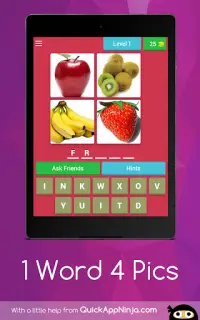 1 Word 4 Picture's Quiz (guess and Earn) Screen Shot 12