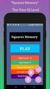 Squares Memory Screen Shot 0