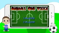 Animals One Touch Soccer Game Screen Shot 0