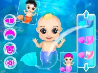 Mermaid New Born Baby - A Mermaid Baby Game Screen Shot 0