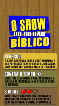 O Show do Bilhão Bíblico 2021 Perguntas da Bíblia Screen Shot 5