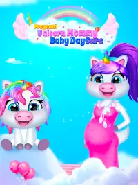 Unicorn Mom & Newborn - Babysitter Game Screen Shot 0